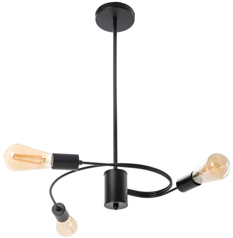 Lampa Sufitowa Wisząca Toolight App740-3Cp Czarny
