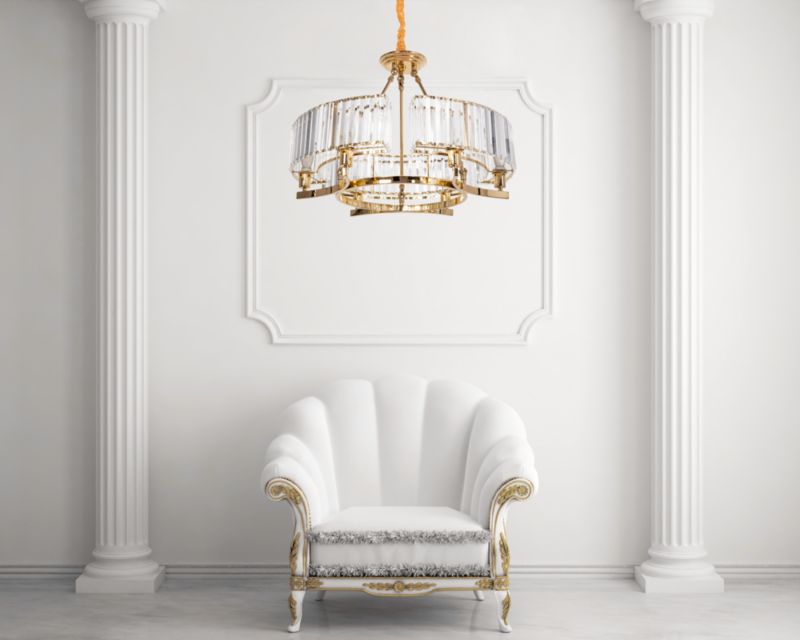 Lampa Sufitowa Wisząca Toolight App789-6C Transparentny
