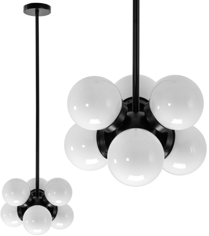 Lampa Sufitowa Wisząca Toolight App904-6Cp Loft Czarny