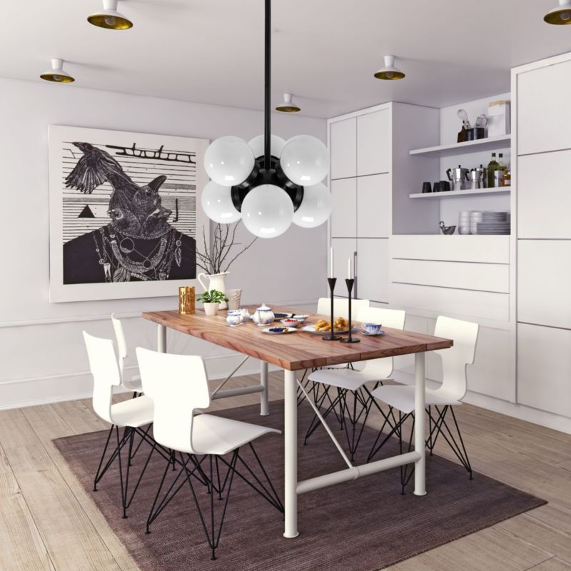 Lampa Sufitowa Wisząca Toolight App904-6Cp Loft Czarny