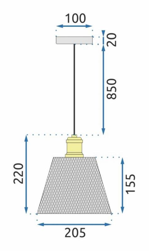 Lampa Sufitowa Wisząca Toolight App946-1Cp Set Chrom