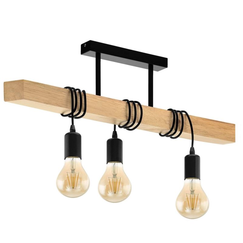Lampa Sufitowa Wisząca Toolight App973-3Cp Line Czarny