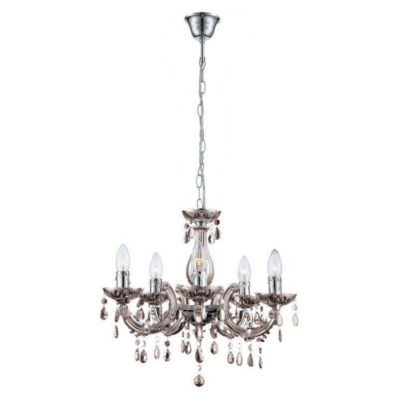 Lampa Sufitowa Wisząca Toolight Ebt003-5Cp Szary 1Szt