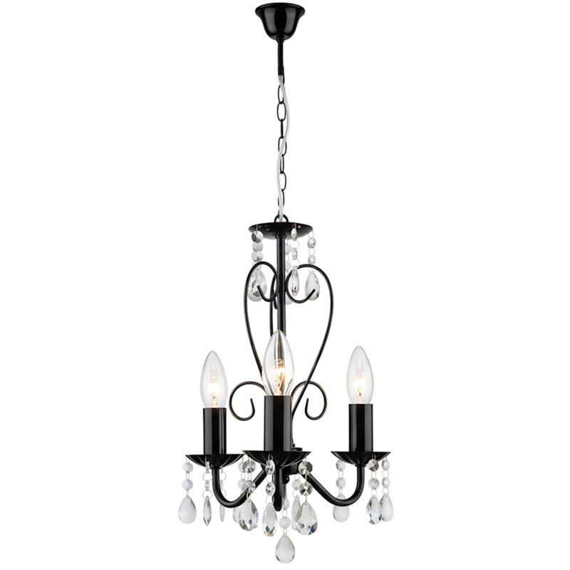 Lampa Sufitowa Wisząca Toolight Ebt013-3Cp Czarny 1Szt