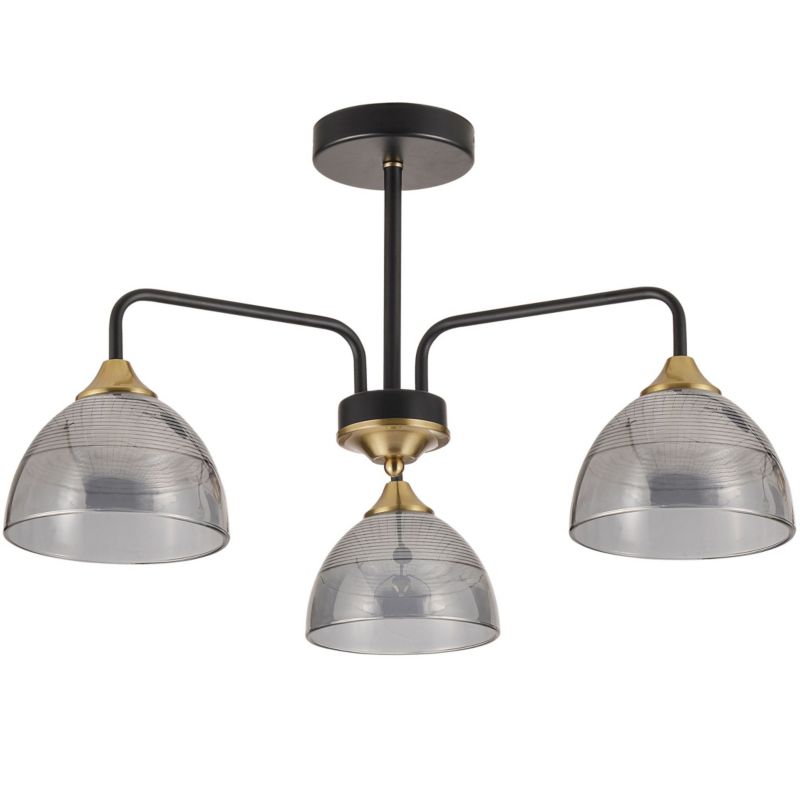Lampa Sufitowa Wisząca Toolight G084-3C Czarny Szary