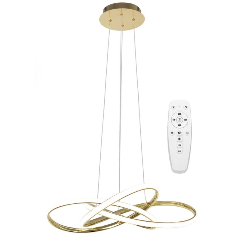Lampa Sufitowa Wisząca Toolight Led App815-Cp Node Złoty