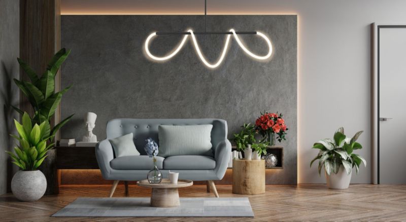 Lampa Sufitowa Wisząca Toolight Led App856 Czarny