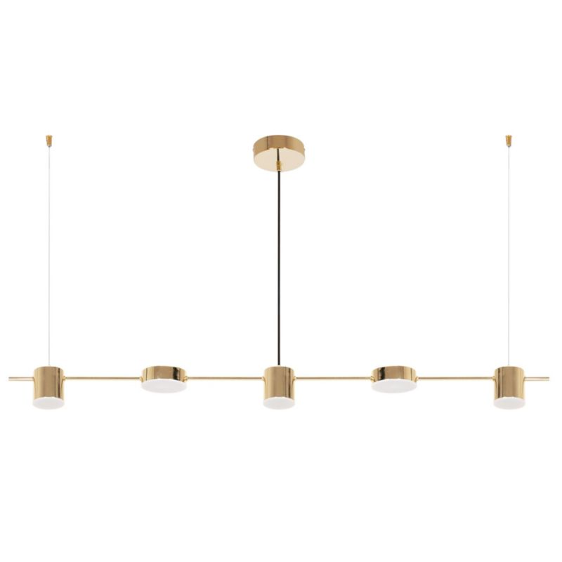 Lampa Sufitowa Wisząca Toolight Led App929-5Cp Złoty