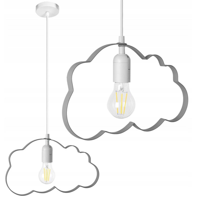 Lampa Sufitowa Wisząca Toolight Lh2077-2 Szary