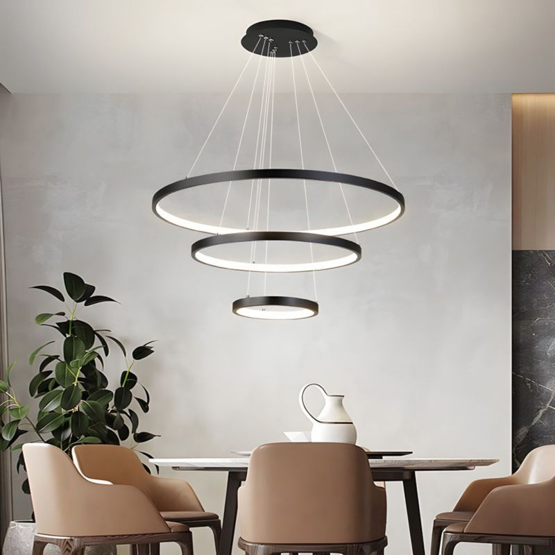 Lampa Sufitowa Wisząca Toolight Lhj013-Cp3 Czarny 1Szt