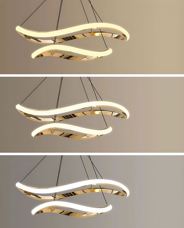 Lampa Sufitowa Wisząca Toolight Lhj016-Cp3 Gold Złoty 1Szt