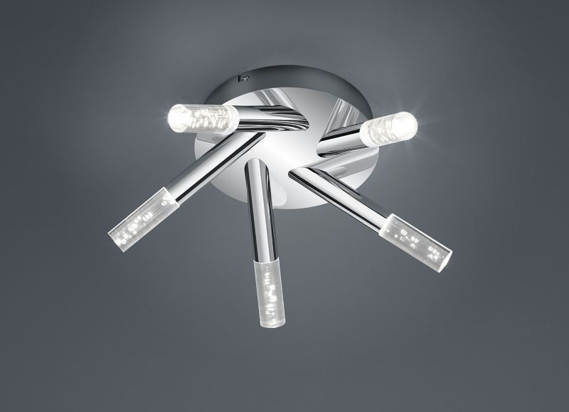 Lampa sufitowa wisząca Trio Bolsa chromowana wym: 16,5 x 41,5 x 41,5 cm wbudowany LED 3 1 szt.