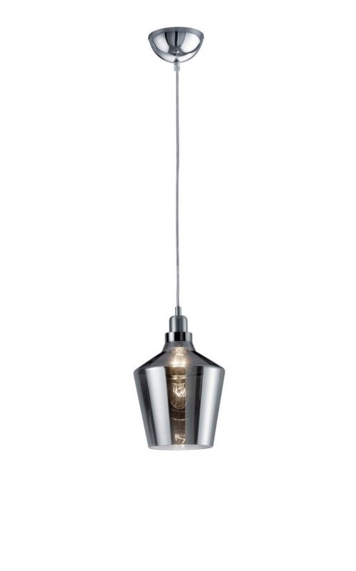 Lampa sufitowa wisząca Trio Calais czarna-chromowana wym: 130 x 20 x 20 cm 1xE27 x  1 szt.