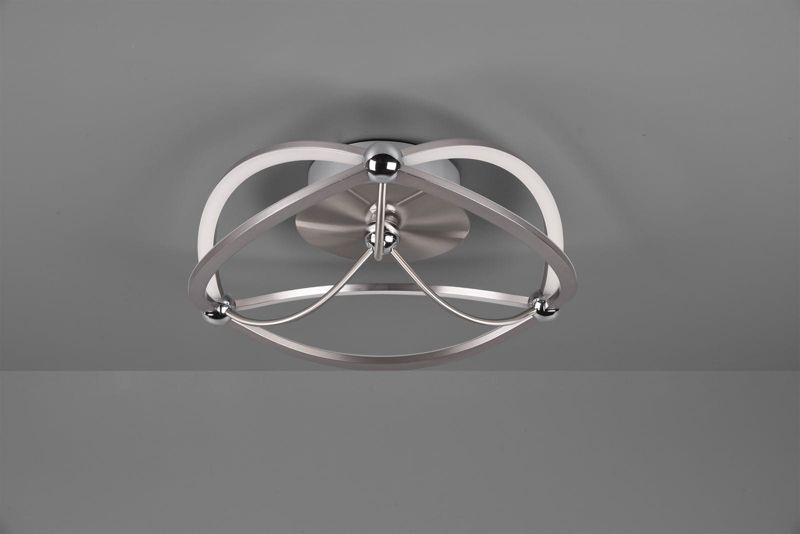 Lampa sufitowa wisząca Trio Charivari 3980 srebrna nowoczesna wbudowany LED 20W 1 szt.