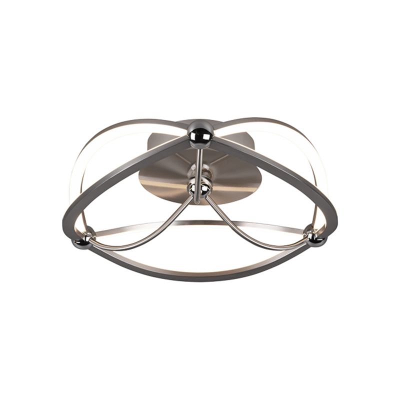 Lampa sufitowa wisząca Trio Charivari 3980 srebrna nowoczesna wbudowany LED 20W 1 szt.
