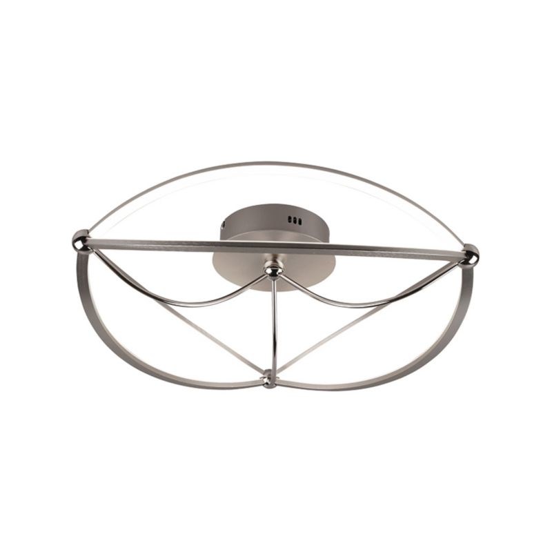 Lampa sufitowa wisząca Trio Charivari 3997 srebrna nowoczesna wbudowany LED 42W 1 szt.