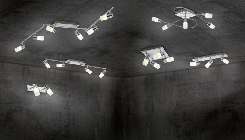Lampa sufitowa wisząca Trio Clapton  srebrno-biała wym: 18,5 x 31 x 22 cm wbudowany LED 5W 1 szt.