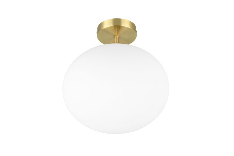 Lampa sufitowa wisząca Trio Fomento 6194 biało-mosiężny minimalistyczna 1xE27 x 1 szt.