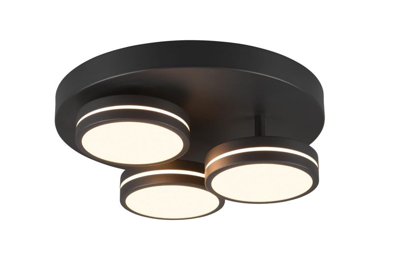 Lampa sufitowa wisząca Trio Franklin 8168 antracytowo-biała nowoczesna wbudowany LED 8W 1 szt.