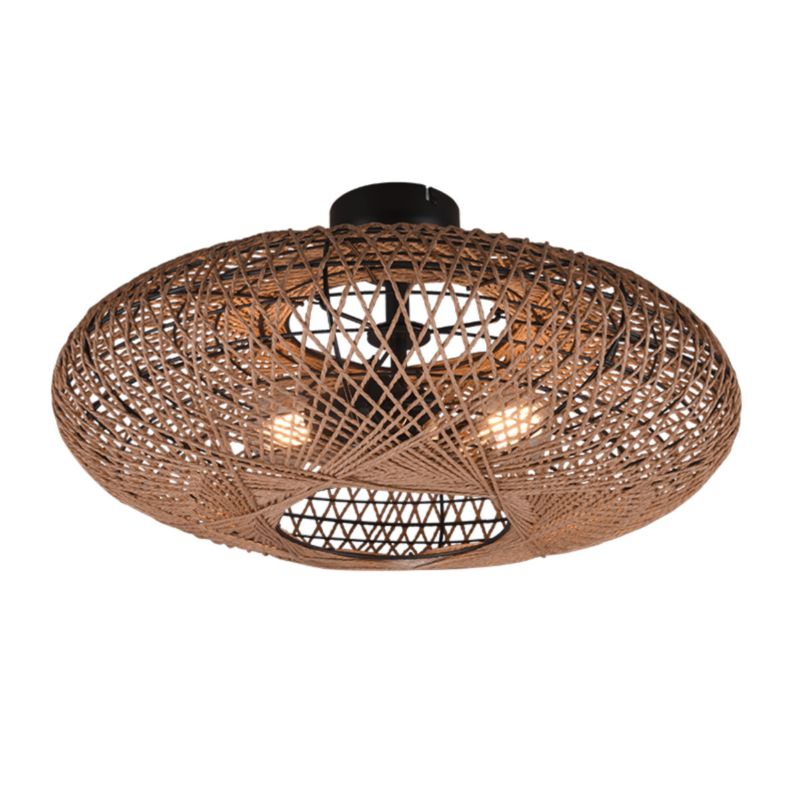 Lampa sufitowa wisząca Trio Hedda 4637 brązowo-czarna nowoczesna 2xE27 x 1 szt.