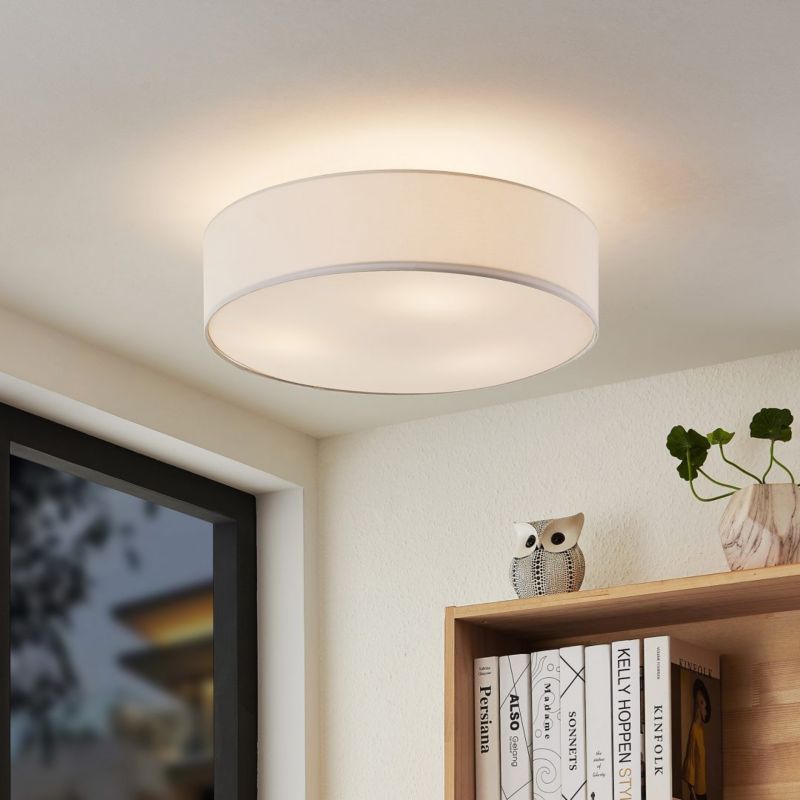 Lampa sufitowa wisząca Trio Hotel 6536 srebrno-biała nowoczesna 3xE27 x 60W 1 szt.