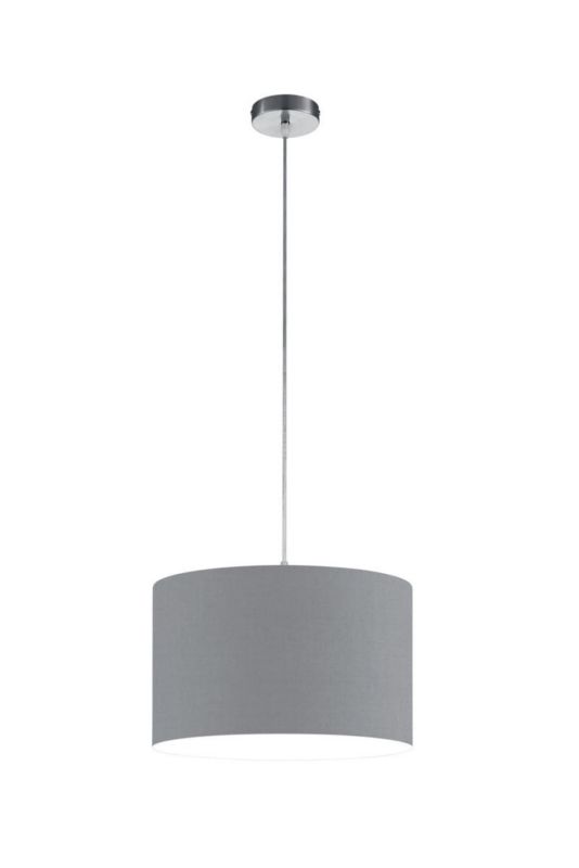 Lampa sufitowa wisząca Trio Hotel 8703 srebrno-szara szerokość 40 cm 1xE27 x 1 szt.
