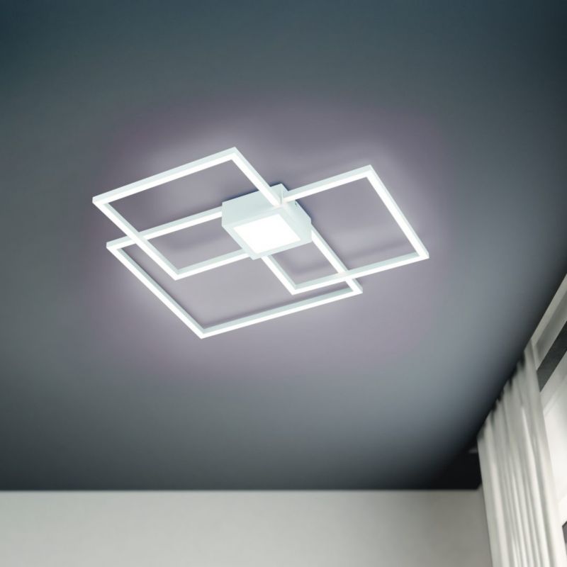 Lampa sufitowa wisząca Trio Hydra 4949 biała nowoczesna wbudowany LED 38W 1 szt.