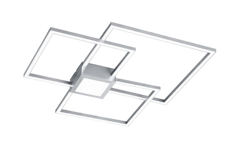 Lampa sufitowa wisząca Trio Hydra 5734 srebrno-biała nowoczesna wbudowany LED 38W 1 szt.