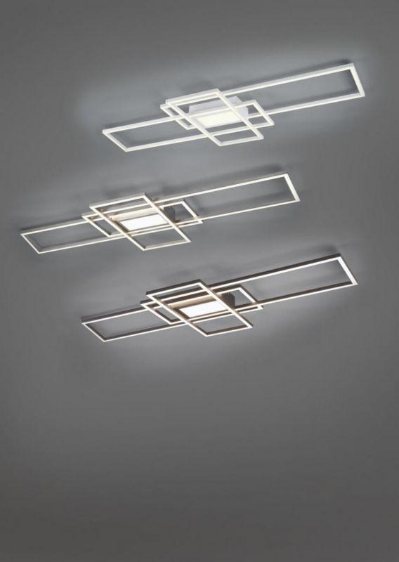 Lampa sufitowa wisząca Trio Irvine 9525 srebrno-biała nowoczesna wbudowany LED 60W 1 szt.