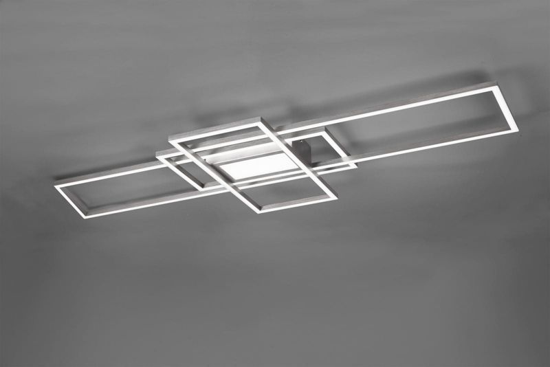 Lampa sufitowa wisząca Trio Irvine 9525 srebrno-biała nowoczesna wbudowany LED 60W 1 szt.
