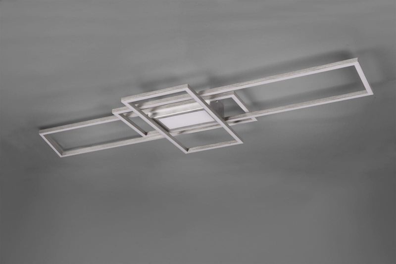 Lampa sufitowa wisząca Trio Irvine 9525 srebrno-biała nowoczesna wbudowany LED 60W 1 szt.