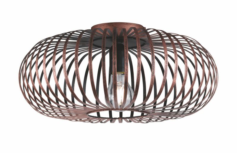 Lampa sufitowa wisząca Trio Johann 6823 miedziano-czarna nowoczesna 1xE27 x 1 szt.