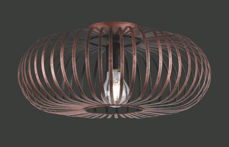 Lampa sufitowa wisząca Trio Johann 6823 miedziano-czarna nowoczesna 1xE27 x 1 szt.