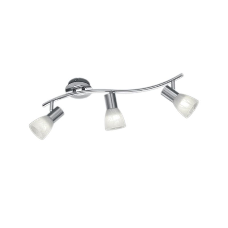 Lampa sufitowa wisząca Trio Levisto  srebrno-biała wym: 19 x 55 x 10 cm 3xE14 x  1 szt.