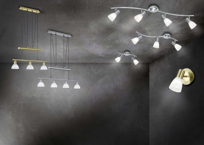 Lampa sufitowa wisząca Trio Levisto  srebrno-biała wym: 19 x 55 x 10 cm 3xE14 x  1 szt.