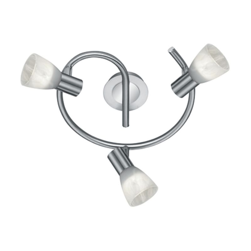 Lampa sufitowa wisząca Trio Levisto  srebrno-biała wym: 21 x 30 x 30 cm 3xE14 x  1 szt.