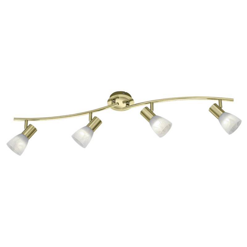 Lampa sufitowa wisząca Trio Levisto  złoto-biała wym: 19 x 88 x 11 cm 4xE14 x  1 szt.