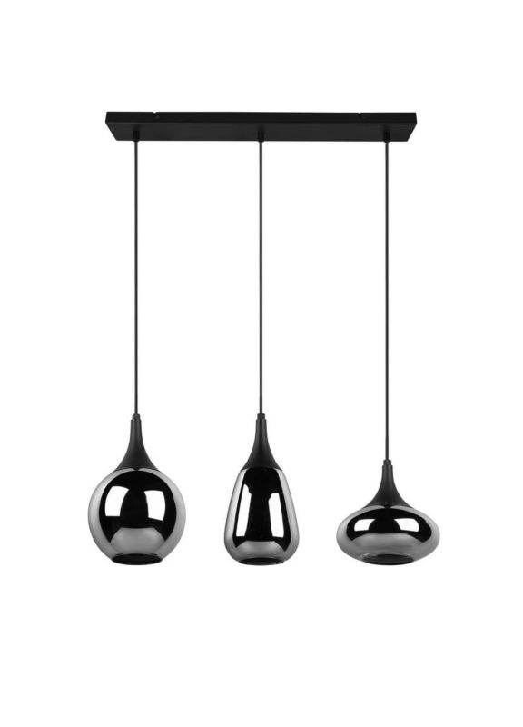 Lampa sufitowa wisząca Trio Lumina 2271 czarny metalizowany nad stół 3xE14 x 40W 1 szt.