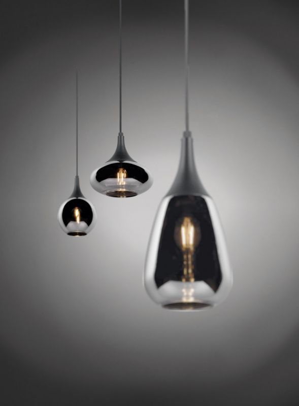 Lampa sufitowa wisząca Trio Lumina 2271 czarny metalizowany nad stół 3xE14 x 40W 1 szt.