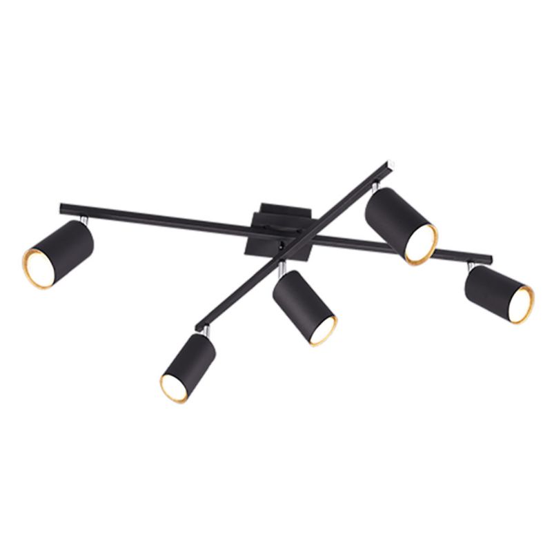 Lampa sufitowa wisząca Trio Marley  czarna-chromowana wym: 22,4 x 77,4 x 77,5 cm 5xGU10 x  1 szt.