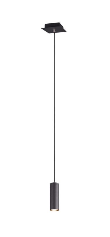 Lampa sufitowa wisząca Trio Marley czarna wym: 150 x 12 x 12 cm 1xGU10 x  1 szt.
