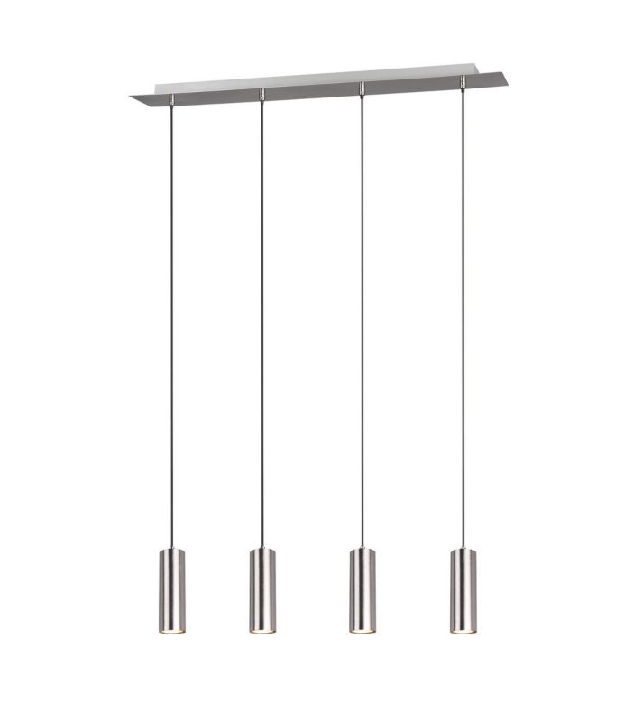 Lampa sufitowa wisząca Trio Marley srebrna wym: 150 x 75 x 9 cm 4xGU10 x  1 szt.