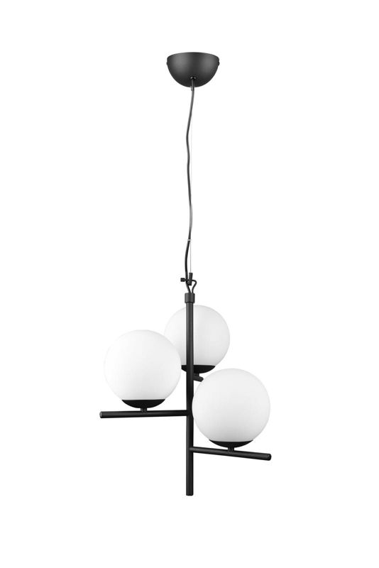 Lampa sufitowa wisząca Trio Pure czarna wym: 150 x 40 x 40 cm 3xE14 x  1 szt.