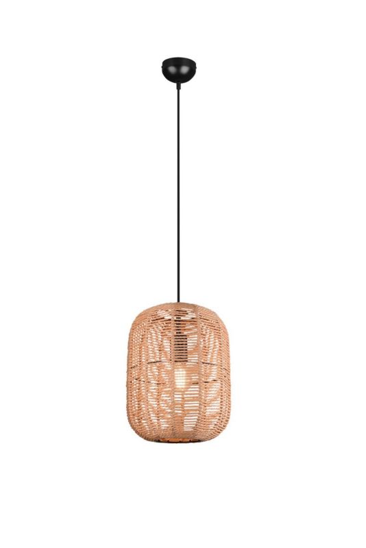 Lampa sufitowa wisząca Trio Runa czarno-brązowa wym: 150 x 35 x 35 cm 1xE27 x  1 szt.