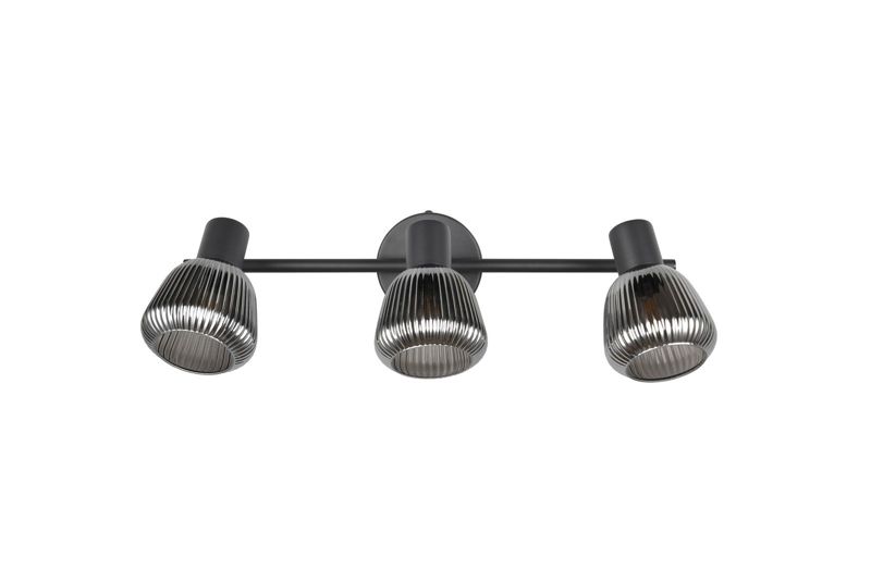 Lampa sufitowa wisząca Trio Tarifa 5845 czarna-chromowana retro 3xE14 x 1 szt.