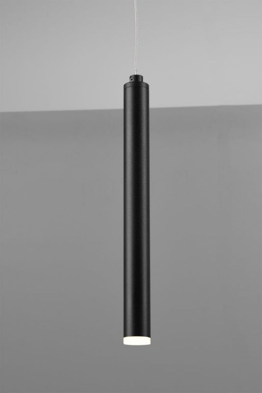 Lampa sufitowa wisząca Trio Tubular czarno-biała wym: 150 x 115 x 15 cm wbudowany LED 2.5W 1 szt.