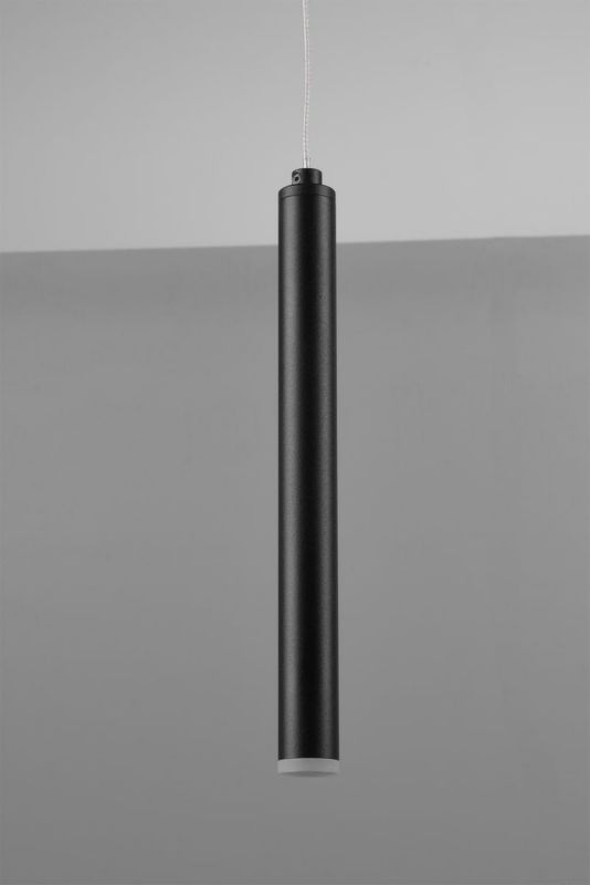 Lampa sufitowa wisząca Trio Tubular czarno-biała wym: 150 x 115 x 15 cm wbudowany LED 2.5W 1 szt.