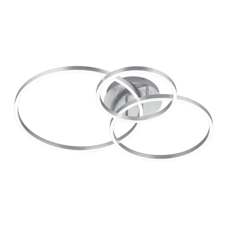 Lampa sufitowa wisząca Trio Winona 3531 srebrno-biała nowoczesna wbudowany LED 28W 1 szt.