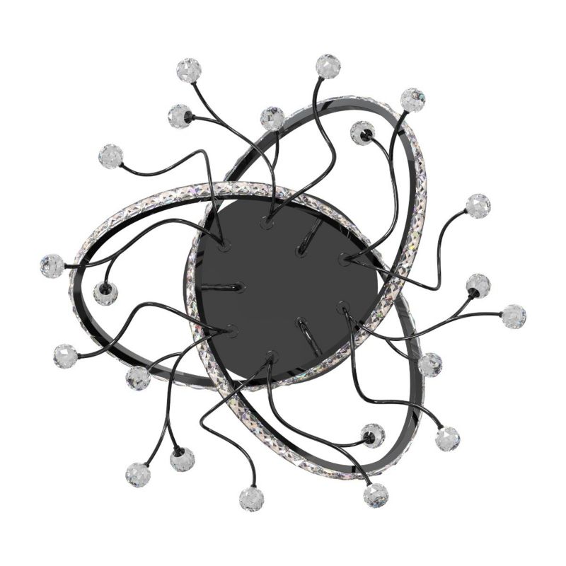 Lampa sufitowa wisząca Zuma Line Maia 1364 czarna-chromowana