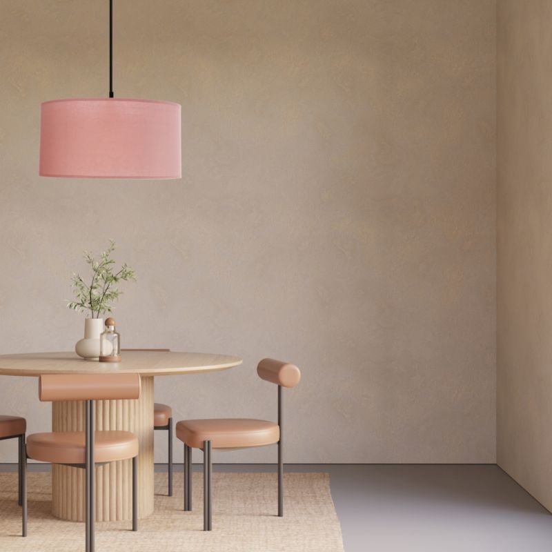 Lampa sufitowa wrzosowy abażur Candellux Shanti czarna 1xE27x40W IP20 wym:105x40x40cm - 1 szt.